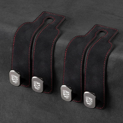 Car Headrest Hooks Foldable Double Hook 2-Pack