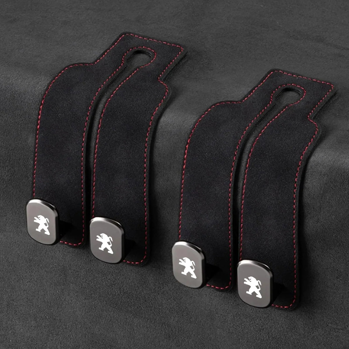 Car Headrest Hooks Foldable Double Hook 2-Pack