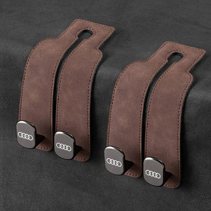 Car Headrest Hooks Foldable Double Hook 2-Pack