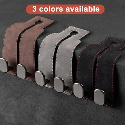 Car Headrest Hooks Foldable Double Hook 2-Pack