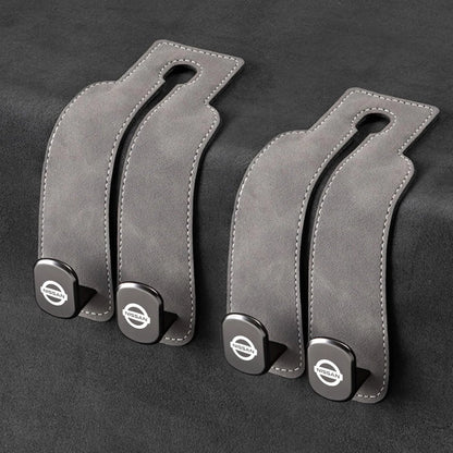 Car Headrest Hooks Foldable Double Hook 2-Pack
