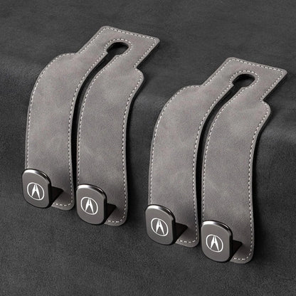 Car Headrest Hooks Foldable Double Hook 2-Pack