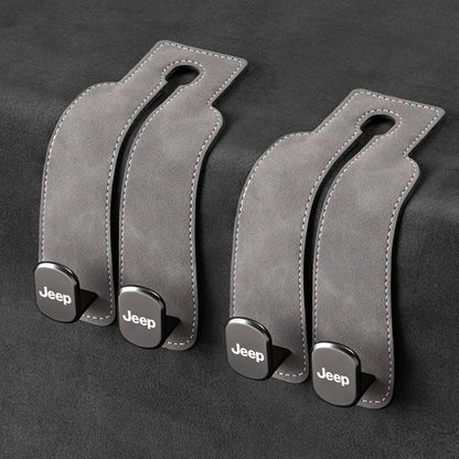 Car Headrest Hooks Foldable Double Hook 2-Pack