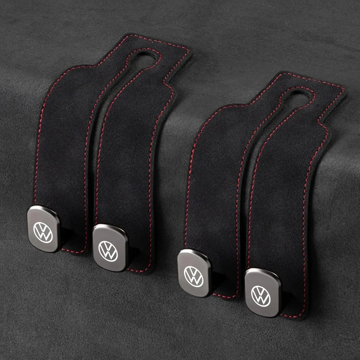 Car Headrest Hooks Foldable Double Hook 2-Pack