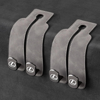 Car Headrest Hooks Foldable Double Hook 2-Pack