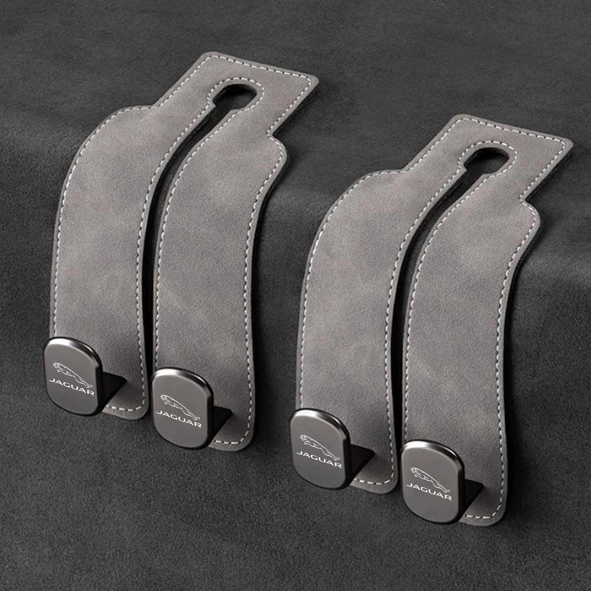 Car Headrest Hooks Foldable Double Hook 2-Pack