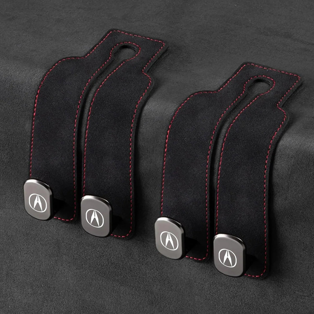Car Headrest Hooks Foldable Double Hook 2-Pack