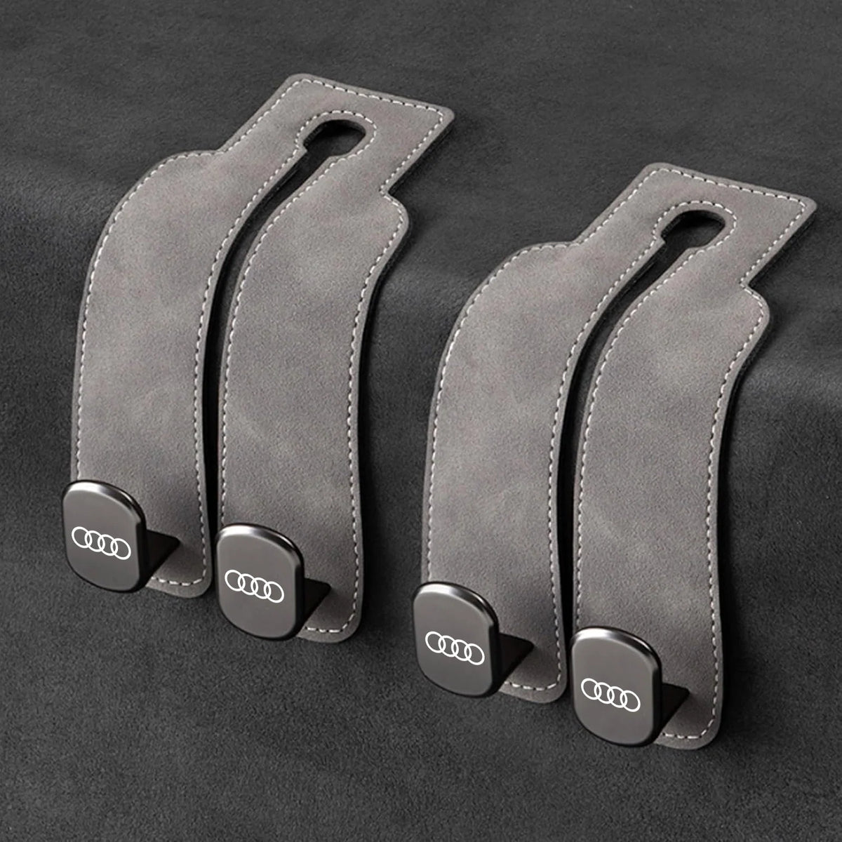 Car Headrest Hooks Foldable Double Hook 2-Pack