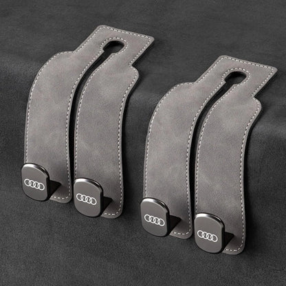 Car Headrest Hooks Foldable Double Hook 2-Pack