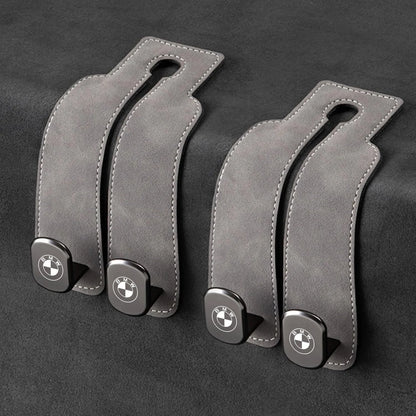 Car Headrest Hooks Foldable Double Hook 2-Pack