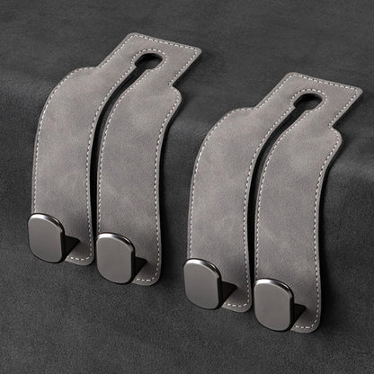 Car Headrest Hooks Foldable Double Hook 2-Pack