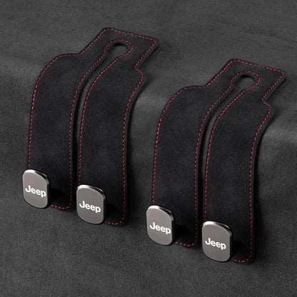 Car Headrest Hooks Foldable Double Hook 2-Pack