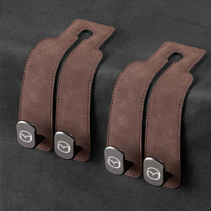 Car Headrest Hooks Foldable Double Hook 2-Pack