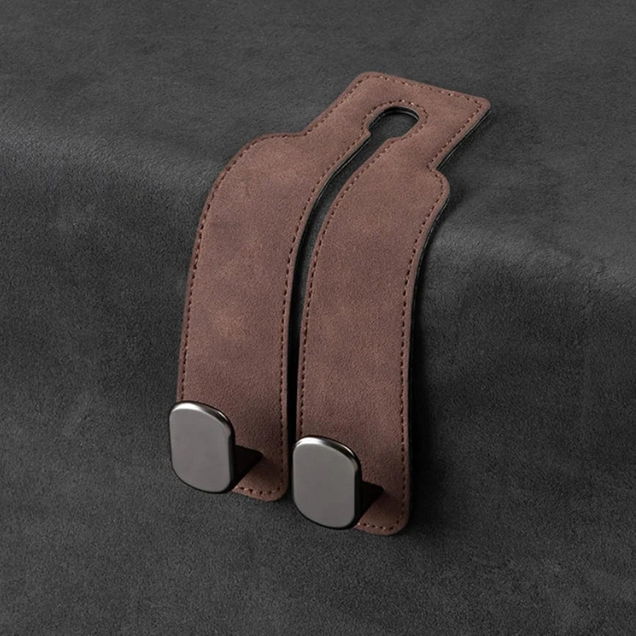 Car Headrest Hooks Foldable Double Hook 2-Pack