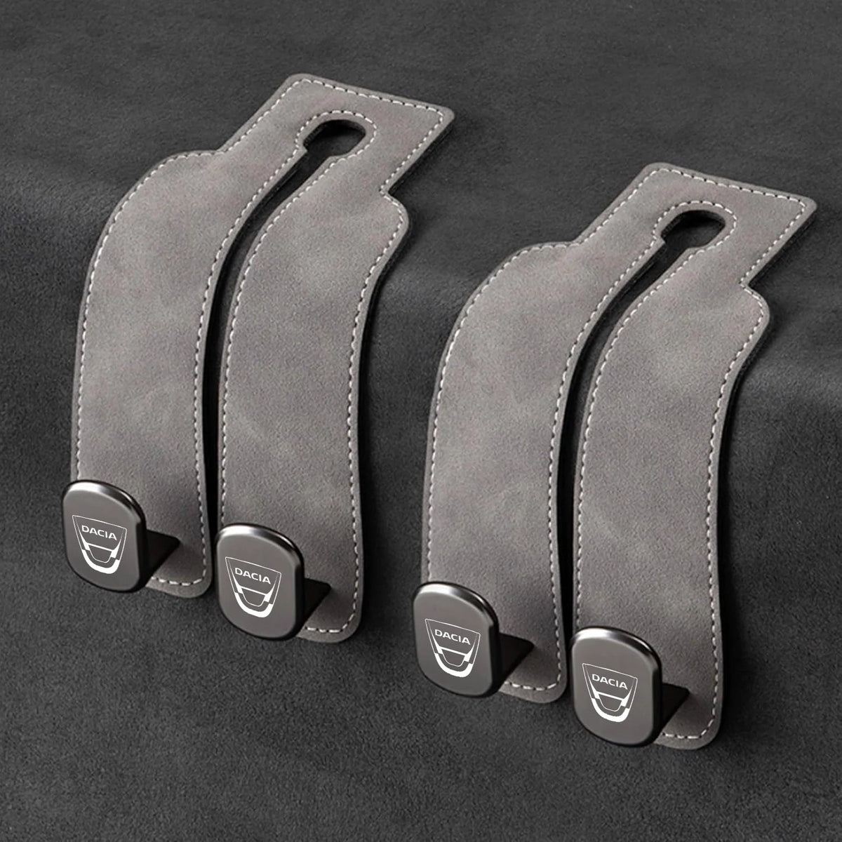 Car Headrest Hooks Foldable Double Hook 2-Pack