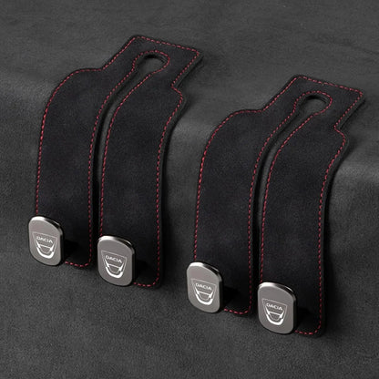 Car Headrest Hooks Foldable Double Hook 2-Pack