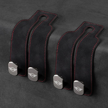 Car Headrest Hooks Foldable Double Hook 2-Pack