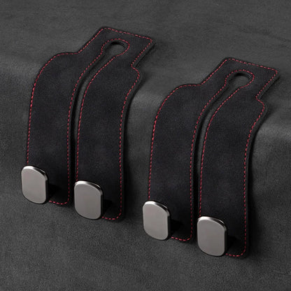 Car Headrest Hooks Foldable Double Hook 2-Pack