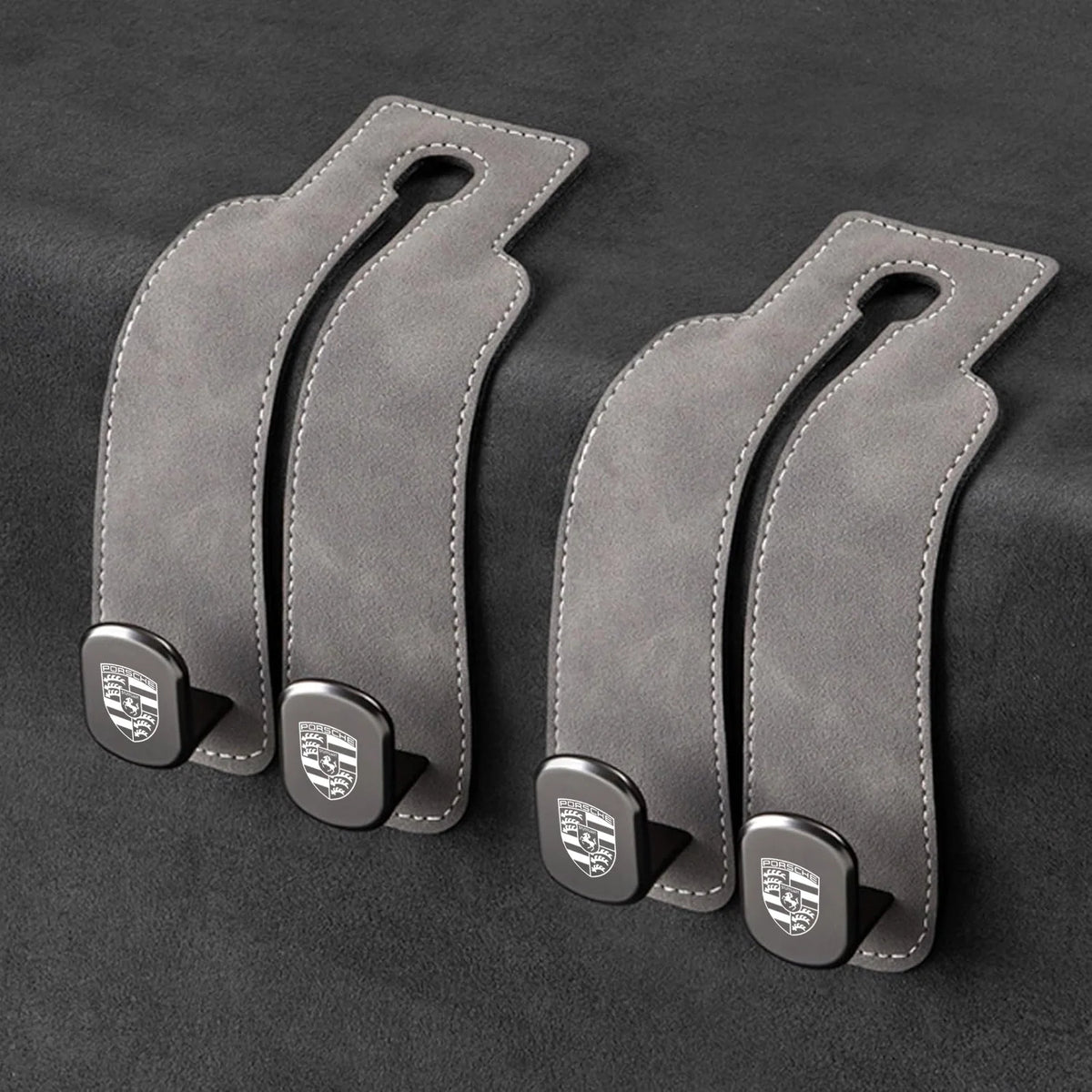 Car Headrest Hooks Foldable Double Hook 2-Pack