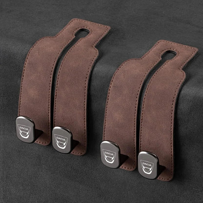 Car Headrest Hooks Foldable Double Hook 2-Pack