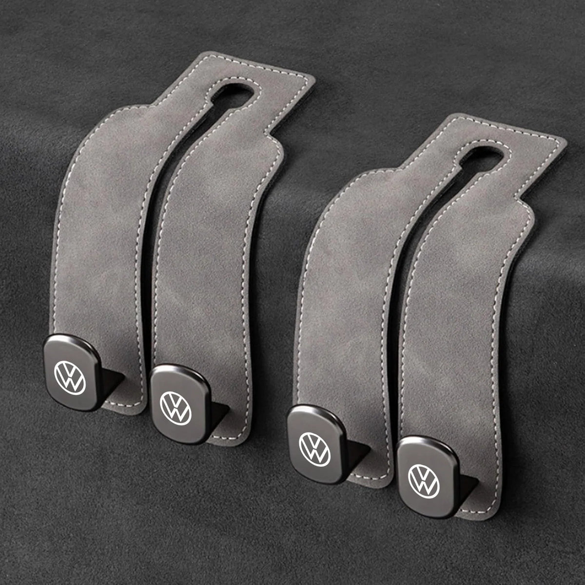 Car Headrest Hooks Foldable Double Hook 2-Pack