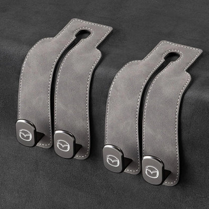 Car Headrest Hooks Foldable Double Hook 2-Pack