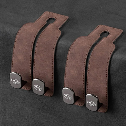 Car Headrest Hooks Foldable Double Hook 2-Pack