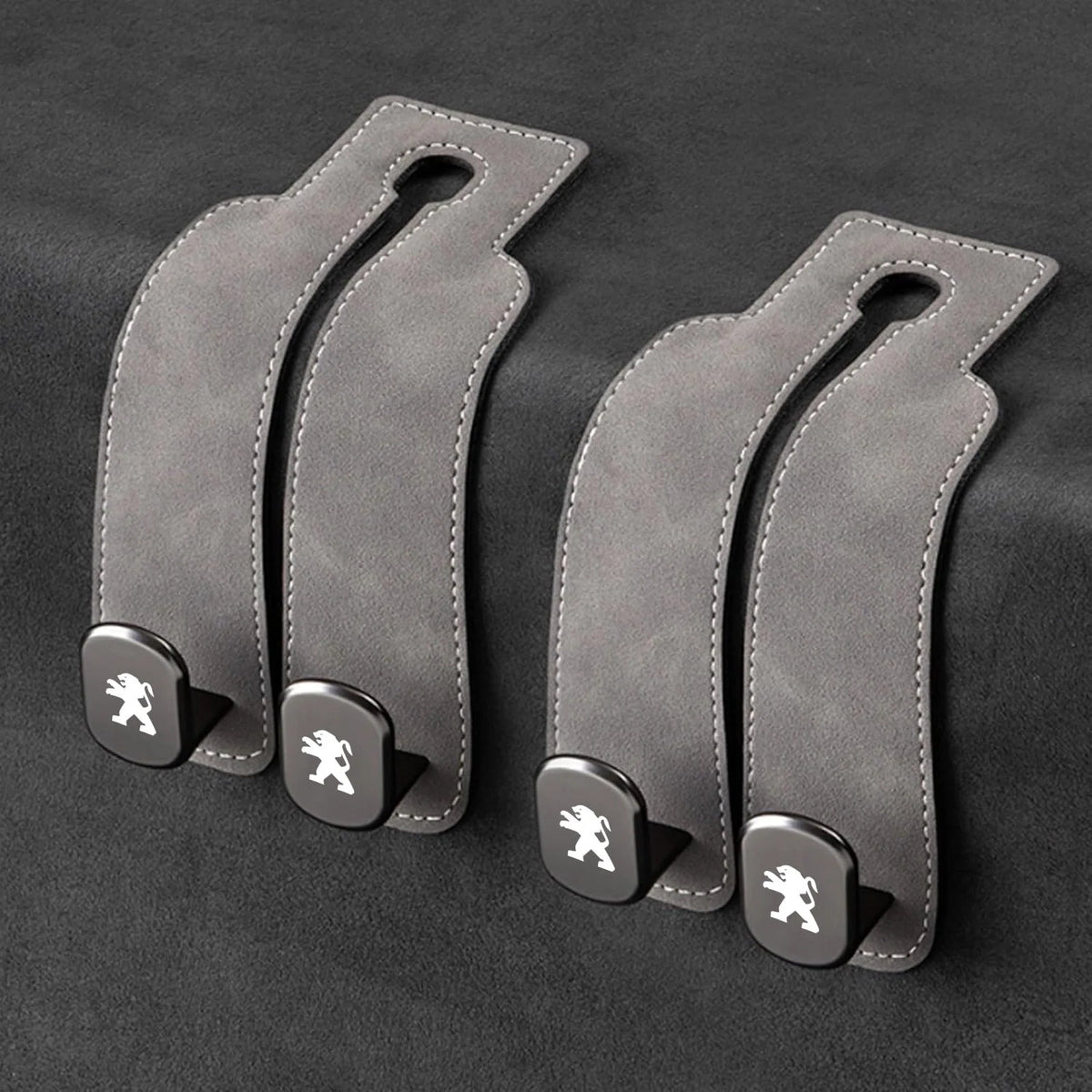 Car Headrest Hooks Foldable Double Hook 2-Pack