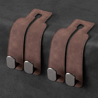Car Headrest Hooks Foldable Double Hook 2-Pack