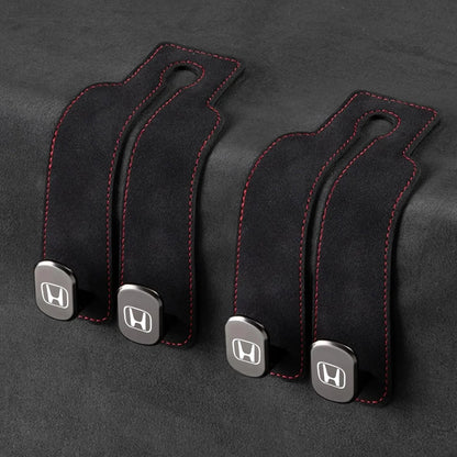 Car Headrest Hooks Foldable Double Hook 2-Pack