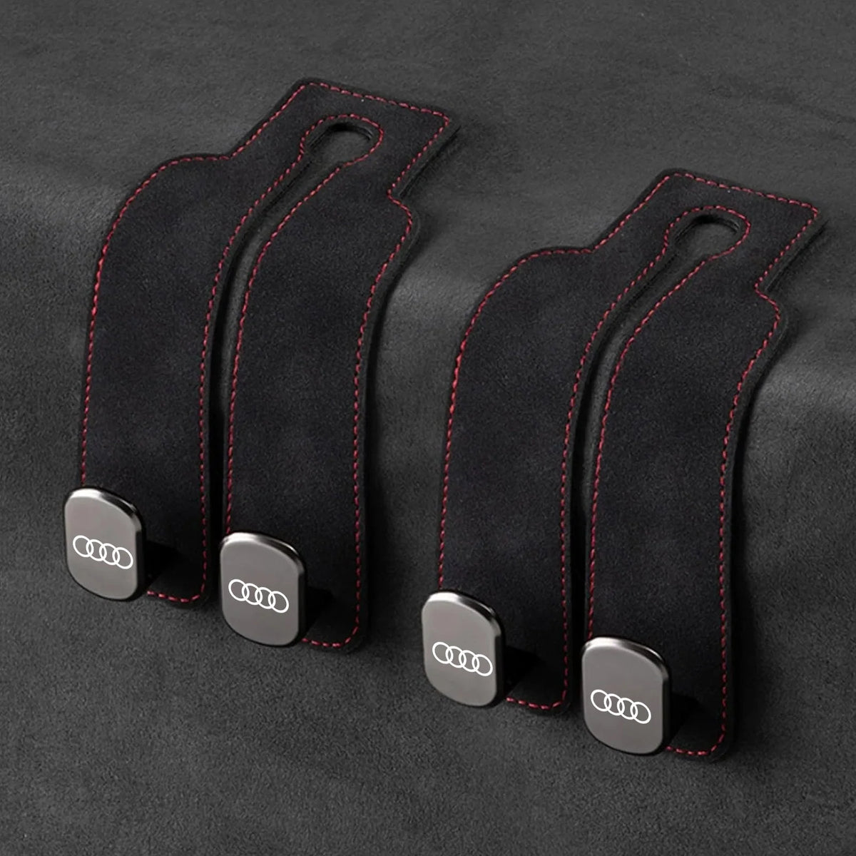 Car Headrest Hooks Foldable Double Hook 2-Pack