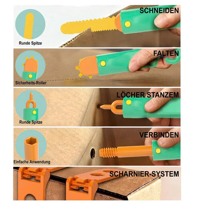 Cardboard STEM Construction Set 100 Pieces With Tools & Connectors