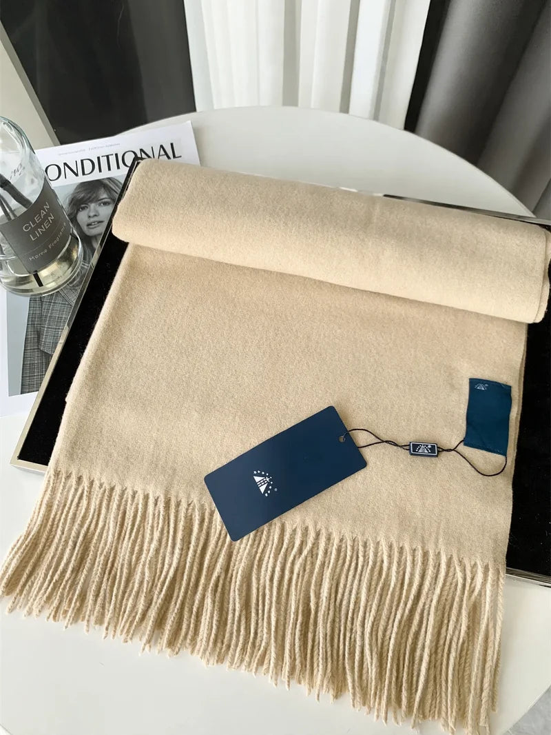 Cashmere Scarf Soft Lightweight Warm Solid Color
