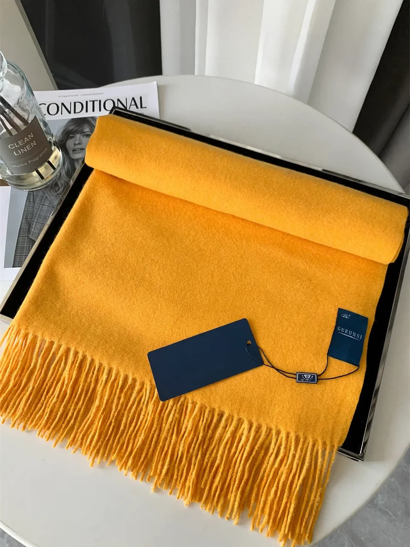 Cashmere Scarf Soft Lightweight Warm Solid Color