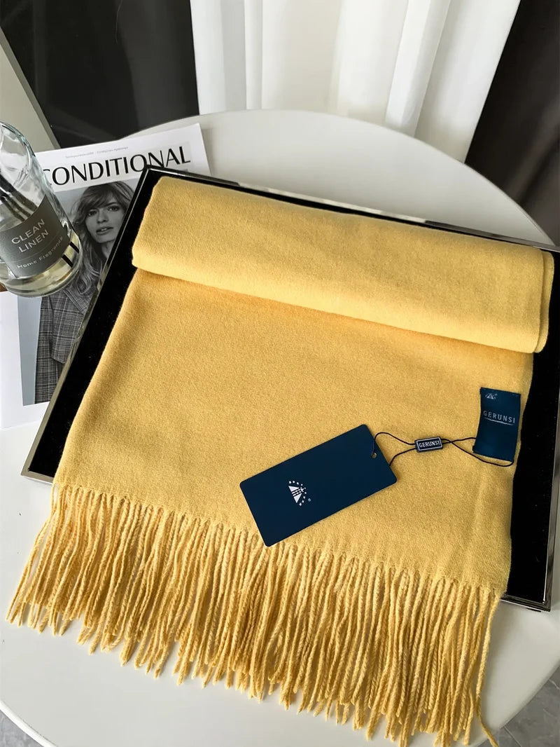 Cashmere Scarf Soft Lightweight Warm Solid Color