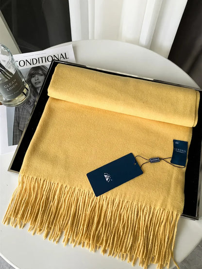 Cashmere Scarf Soft Lightweight Warm Solid Color