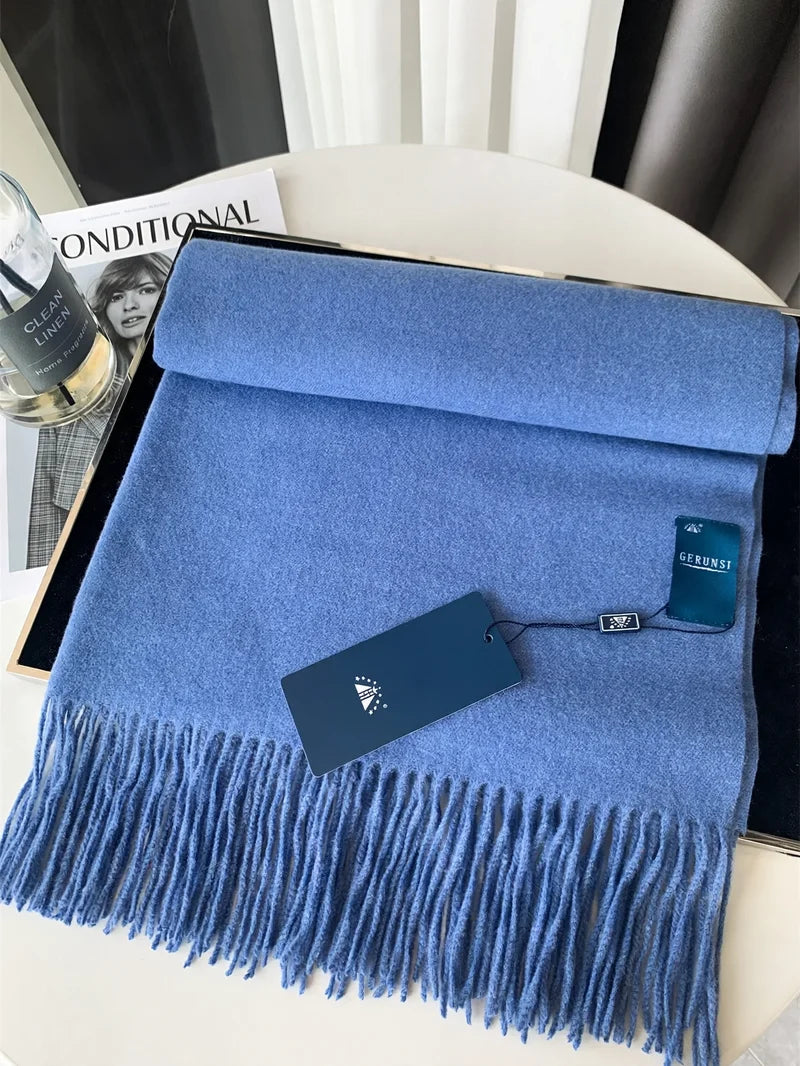 Cashmere Scarf Soft Lightweight Warm Solid Color