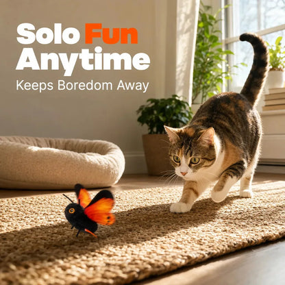 Cat Toy Interactive Flapping Butterfly Motion-Activated
