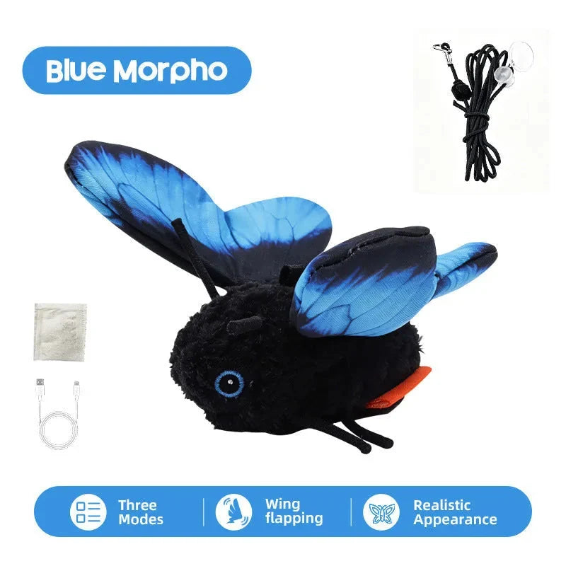 Cat Toy Interactive Flapping Butterfly Motion-Activated