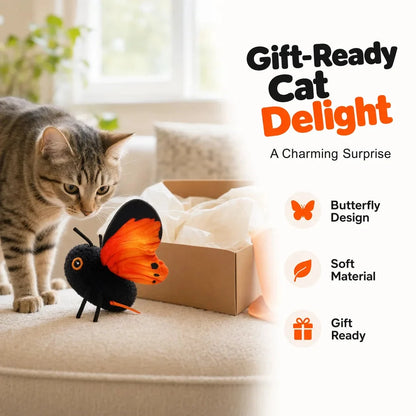 Cat Toy Interactive Flapping Butterfly Motion-Activated