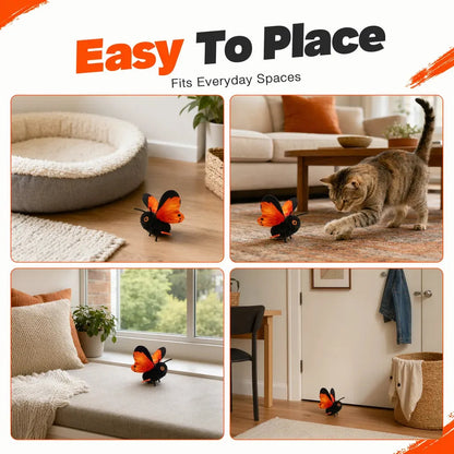 Cat Toy Interactive Flapping Butterfly Motion-Activated