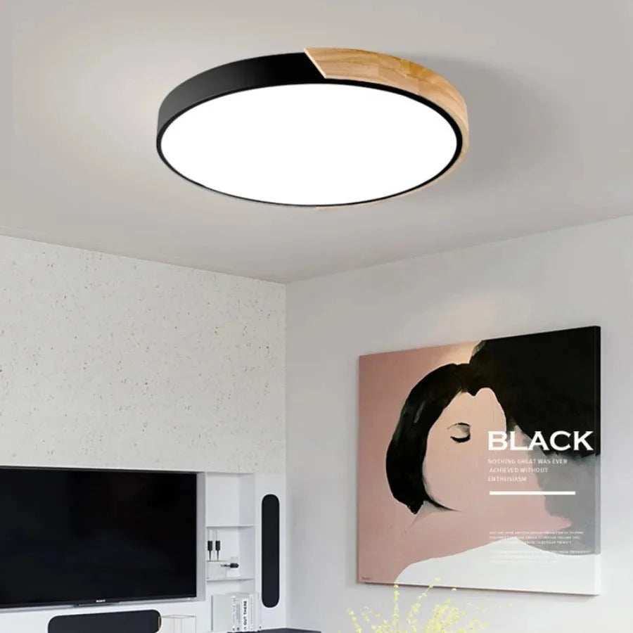 Ceiling Light Macaron-Shaped Integrated LED Diffused Light
