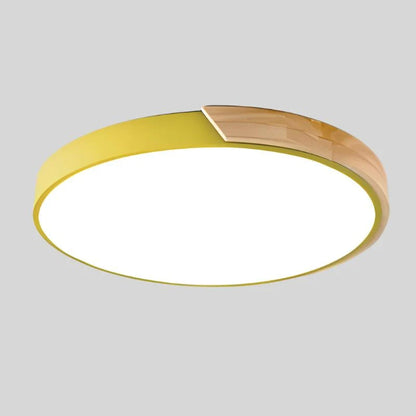 Ceiling Light Macaron-Shaped Integrated LED Diffused Light