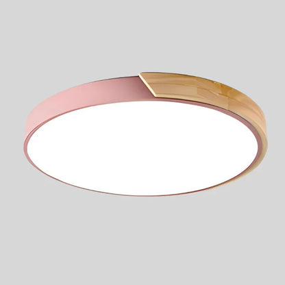 Ceiling Light Macaron-Shaped Integrated LED Diffused Light