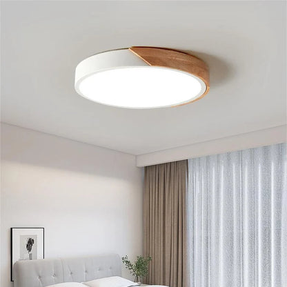 Ceiling Light Macaron-Shaped Integrated LED Diffused Light