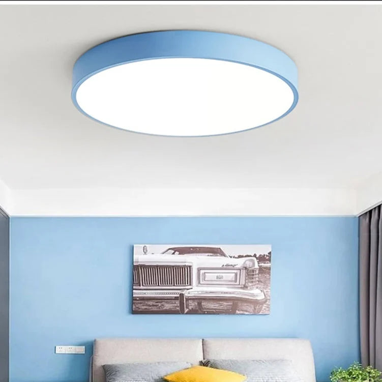 Ceiling Light Macaron-Shaped Integrated LED Diffused Light