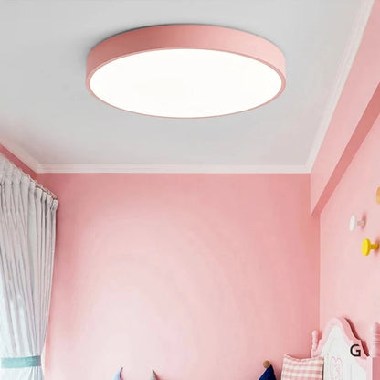 Ceiling Light Macaron-Shaped Integrated LED Diffused Light