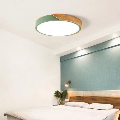 Ceiling Light Macaron-Shaped Integrated LED Diffused Light
