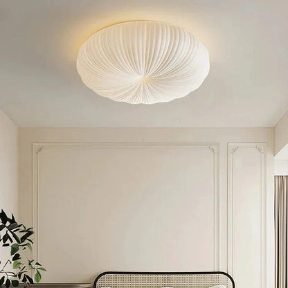 Ceiling Light Pleated Diffuser Integrated Warm White LED