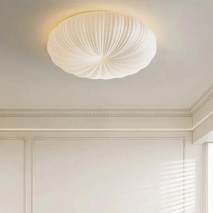 Ceiling Light Pleated Diffuser Integrated Warm White LED